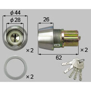 交換用シリンダーミワJN2ロック1038用 TOSTEM(LIXIL)