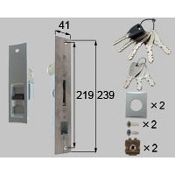 召合+戸先錠セット(PS) 左 LIXIL(新日軽) 引戸錠 【通販モノタロウ】