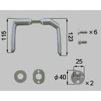 レバーハンドルセット片開き トステム(LIXIL)