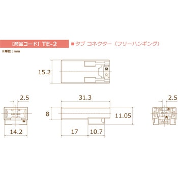 【ワンタッチ接続】TEサーモカップルコネクター【熱電対の接続が簡単!】 坂口電熱