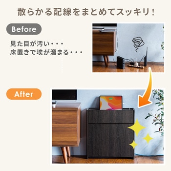ケーブル&タップ収納ボックス サンワダイレクト
