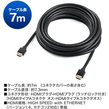 500-HDMI012-7 HDMIケーブル 1本 サンワダイレクト 【通販サイトMonotaRO】