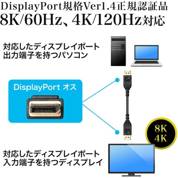 DisplayPortケーブル サンワダイレクト
