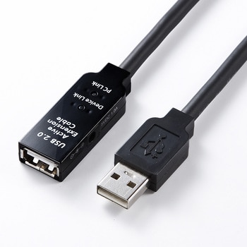 500-USB007-40 USB延長ケーブル サンワダイレクト 40m ブラック色 オス