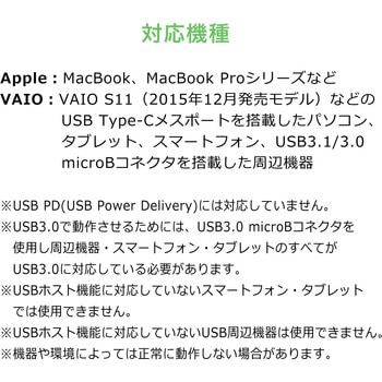 USB TypeC-microBケーブル サンワダイレクト