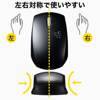 ブルーLEDマウス サンワダイレクト