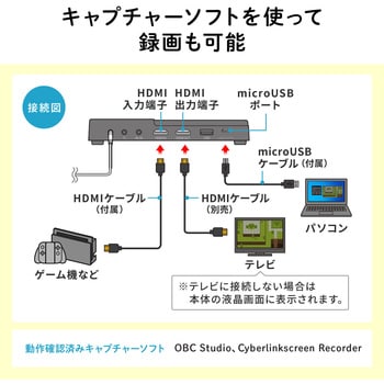 400-MEDI034 ビデオキャプチャーボックス 1個 サンワダイレクト 【通販