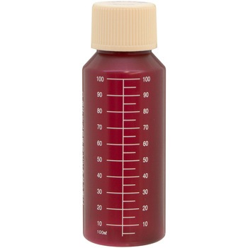 セーフティキャップ付きNK茶投薬瓶(プリント目盛り) 金鵄製作所