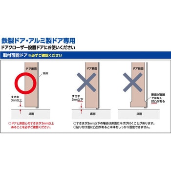 金属ドア用開放金具 さわらんとって - ガードロック