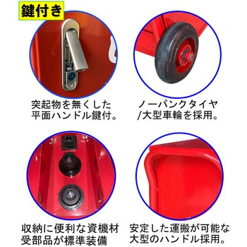 災害/火災 消防活動用  開けてビックリ!【火消し箱】ボックス単体 スチール製 岩崎製作所