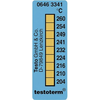 0646.3341 +204-+260 サーモメーター・テープ 1冊 testo(テストー