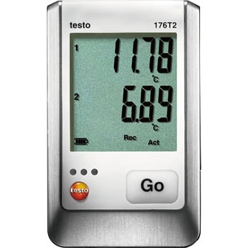 TESTO176T2温度データロガ ディスプレイ付 Pt100(外付)2点 testo(テストー)