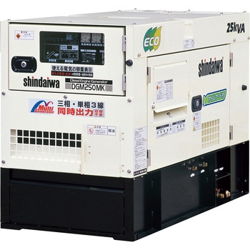 可搬形ディーゼル発電機(第3次排気ガス規制対応機) オイルガード付 新ダイワ