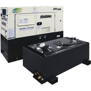 可搬形ディーゼル発電機(第3次排気ガス規制対応機) オイルガード付・大型燃料タンク 新ダイワ
