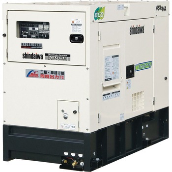 可搬形ディーゼル発電機(第3次排気ガス規制対応機) オイルガード付 新ダイワ