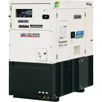 可搬形ディーゼル発電機(第3次排気ガス規制対応機) オイルガード付・大型燃料タンク 新ダイワ