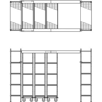 トップトラック 抗菌樹脂棚 ERECTA(エレクター)