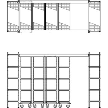 トップトラック 抗菌樹脂棚 ERECTA(エレクター)
