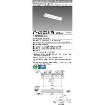 LEDライトユニット形ベースライト 20形 直付形 150幅 逆富士タイプ リニューアルサイズ