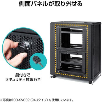 100-SV010 19インチサーバーラック サンワダイレクト 耐荷重500kg ユニット数36U - 【通販モノタロウ】