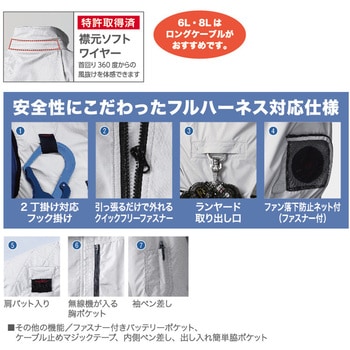 HOOH フルハーネス対応冷感半袖ブルゾン V5577 村上被服