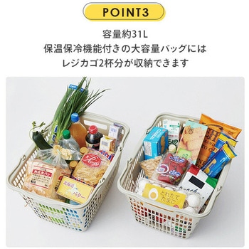 ショッピングカート Nancy(ナンシー) 保温 保冷 37L COCORO
