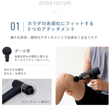 ボディシェイプガン ハイパー コードレス アタッチメント5種類 ケース付 アルインコ