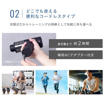 ボディシェイプガン ハイパー コードレス アタッチメント5種類 ケース付 アルインコ