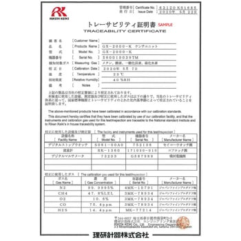 複合ガス検知器・ポータブルガスモニター RP-3R+GX-3Rトレーサビリティ証明書付 理研計器