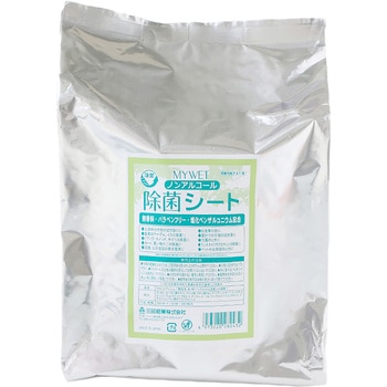 MYWET ノンアルコール除菌350枚詰替 三昭紙業