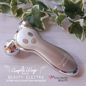 EMS搭載3D美容ローラー 振動 顔全身用 スキンケア リフトアップ むくみ解消 FASCINATEBEAUTY