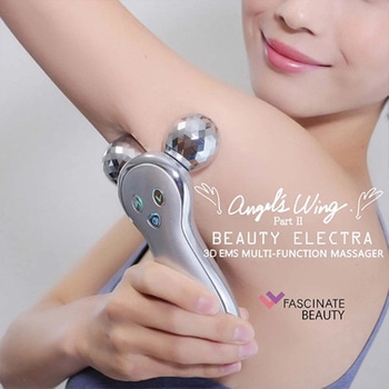 EMS搭載3D美容ローラー 振動 顔全身用 スキンケア リフトアップ むくみ解消 FASCINATEBEAUTY