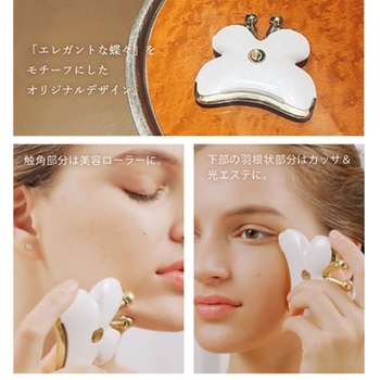 ポータブル電動美容ローラー 温熱 振動 光エステ 赤青LED リフトアップ ハリ FASCINATEBEAUTY