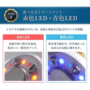 ポータブルマルチダイエット美容器 EMS キャビテーション 温熱振動赤青LED FASCINATEBEAUTY