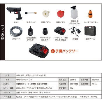 マジカルウォッシュ本体と予備バッテリー1個セット ディーエーピーネットワーク