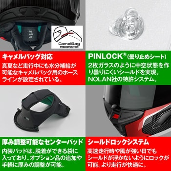Nolan X-802R フルフェイスヘルメット レッドブル 手荒く