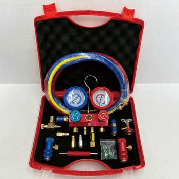 R1234yfゲージマニホールド(エアゾール缶チャージ機能搭載) - アールウィズエイチ