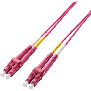 光ファイバーケーブル LC-LC 2芯 マルチモード OM4 エレコム