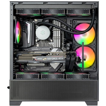 SilverStone ミニタワーケース Lucid 05 大胆な270°パノラマディスプレイを備えた精巧なATXケース SST-LD05-B-ARGB SILVER STONE(シルバーストーン)