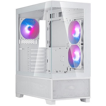 SilverStone ミニタワーケース Lucid 05 大胆な270°パノラマディスプレイを備えた精巧なATXケース SST-LD05-W-ARGB SILVER STONE(シルバーストーン)