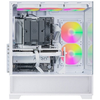 SilverStone ミニタワーケース Lucid 05 大胆な270°パノラマディスプレイを備えた精巧なATXケース SST-LD05-W-ARGB SILVER STONE(シルバーストーン)