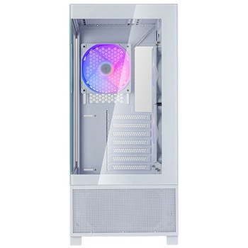 SilverStone ミニタワーケース Lucid 05 大胆な270°パノラマディスプレイを備えた精巧なATXケース SST-LD05-W-ARGB SILVER STONE(シルバーストーン)