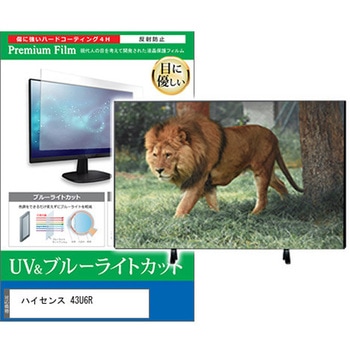 TV用 液晶保護フィルム ハイセンス 43U6R 43インチ 対応 ブルーライトカット 反射防止 テレビ 互換品 メディアカバーマーケット