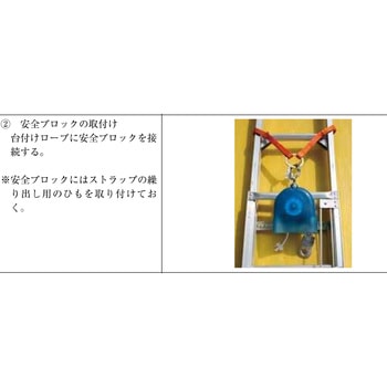 梯子用台付ストラップ 0．62m サンコー