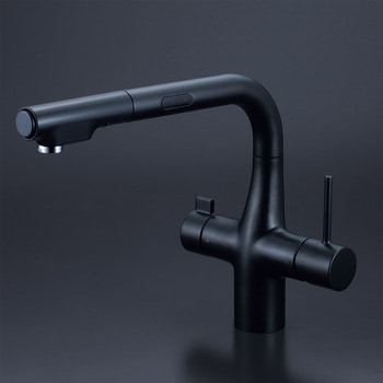 ビルトイン浄水器用シングルシャワー付混合栓(センサー) 電池式 KM6131SCEC KVK