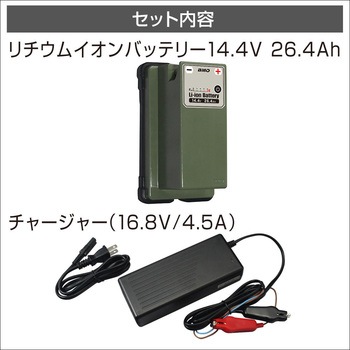 リチウムイオンバッテリー25.2V 16.5Ah/14.4V 26.4Ahチャージャーセット BMO JAPAN(ビーエムオージャパン)