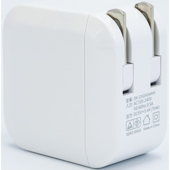 USB充電器3.4A USB-A 2ポート STAR Light