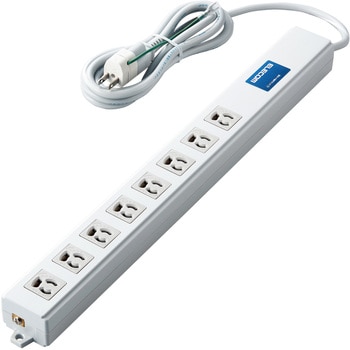 延長コード 電源タップ コンセント 2m 3P 8個口 ロング型 マグネット RoHS指令準拠 エレコム