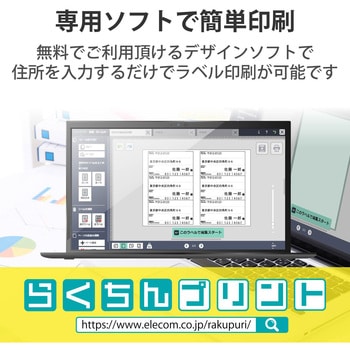 ラベルシール 宛名シール レターパック対応 マルチプリント紙 プリンター印刷 A4サイズ エレコム