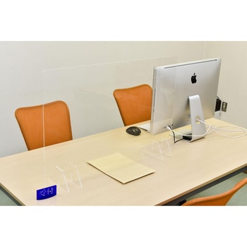 アクリルパーテーション幅約90cm高さ約約60cm厚み3mm防炎 スミノエ